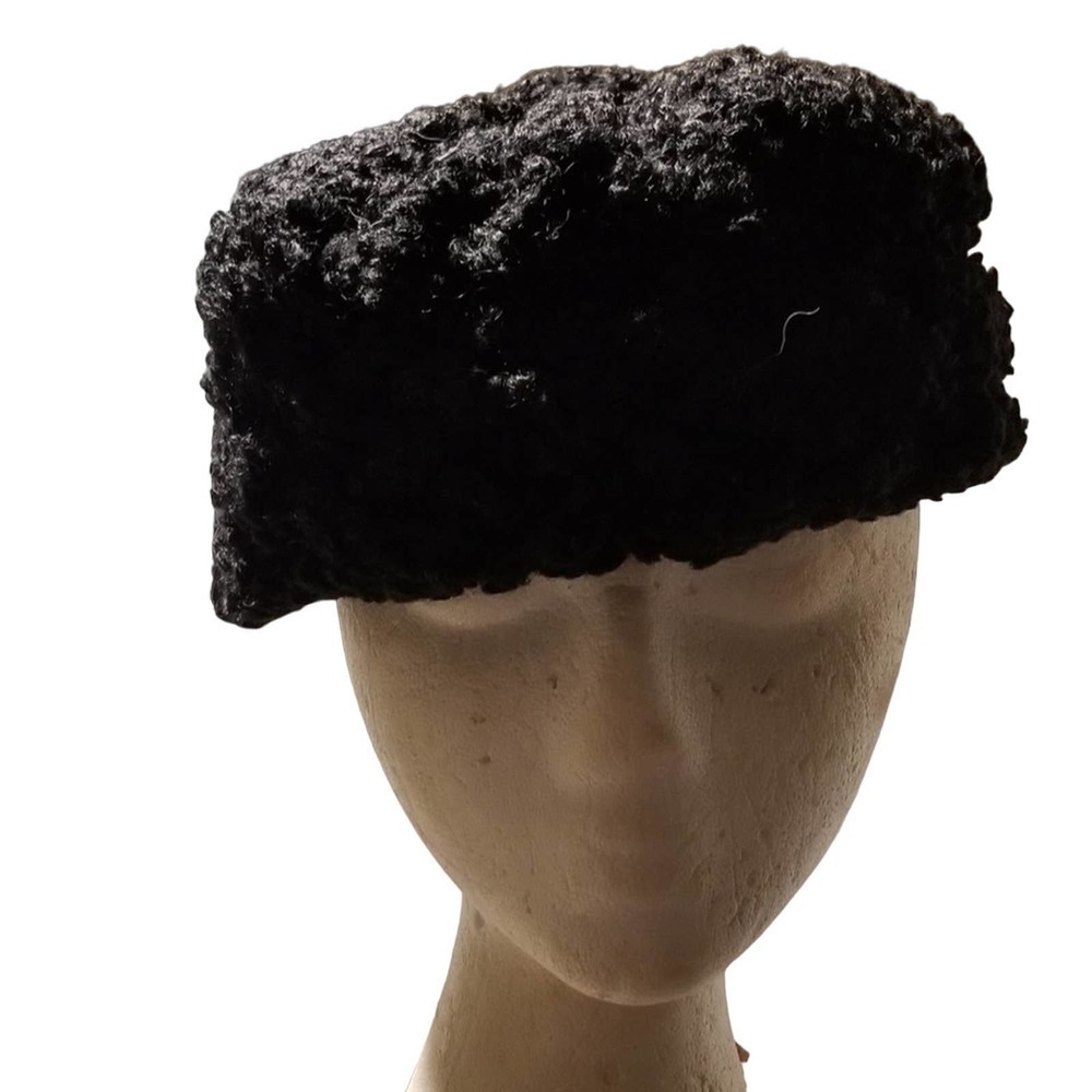 Beautiful Black Ladies Persian Lamb Custom Made Hat.